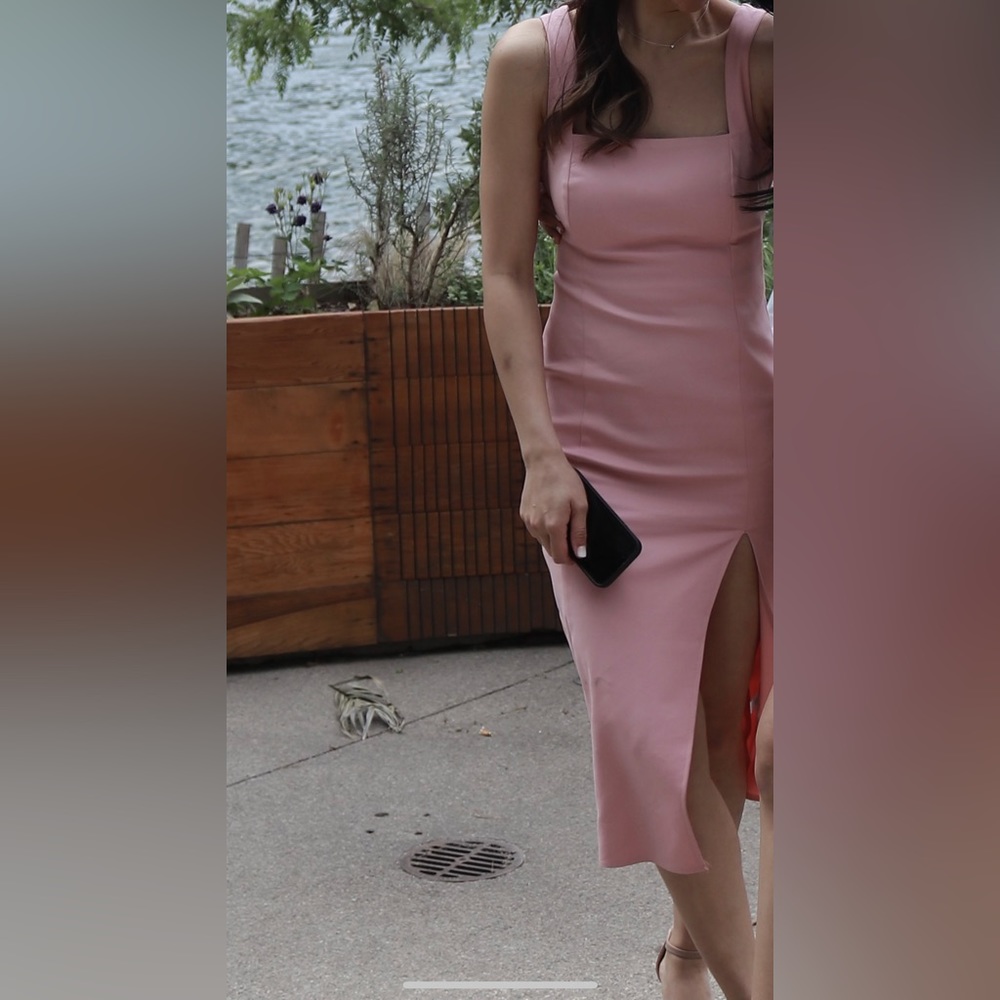 EXCLUSIVELY MINE MIDI DRESS PINK from Hello Molly